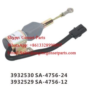 3932529 3939700 SA-4756-12 SA-4891-12 3932530 3939701 SA-4756-24 SA-4891-24 Válvula solenóide de parada de combustível Cummins
