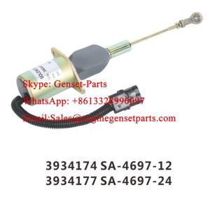 12V 3934174 SA-4697-12 24V 3934177 SA-4697-24 Válvula Solenóide de Paragem de Combustível Diesel