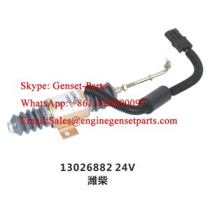Weichai Deutz TD226B-4 13026882 Solenóide de desligamento de combustível de 12 V